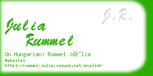 julia rummel business card